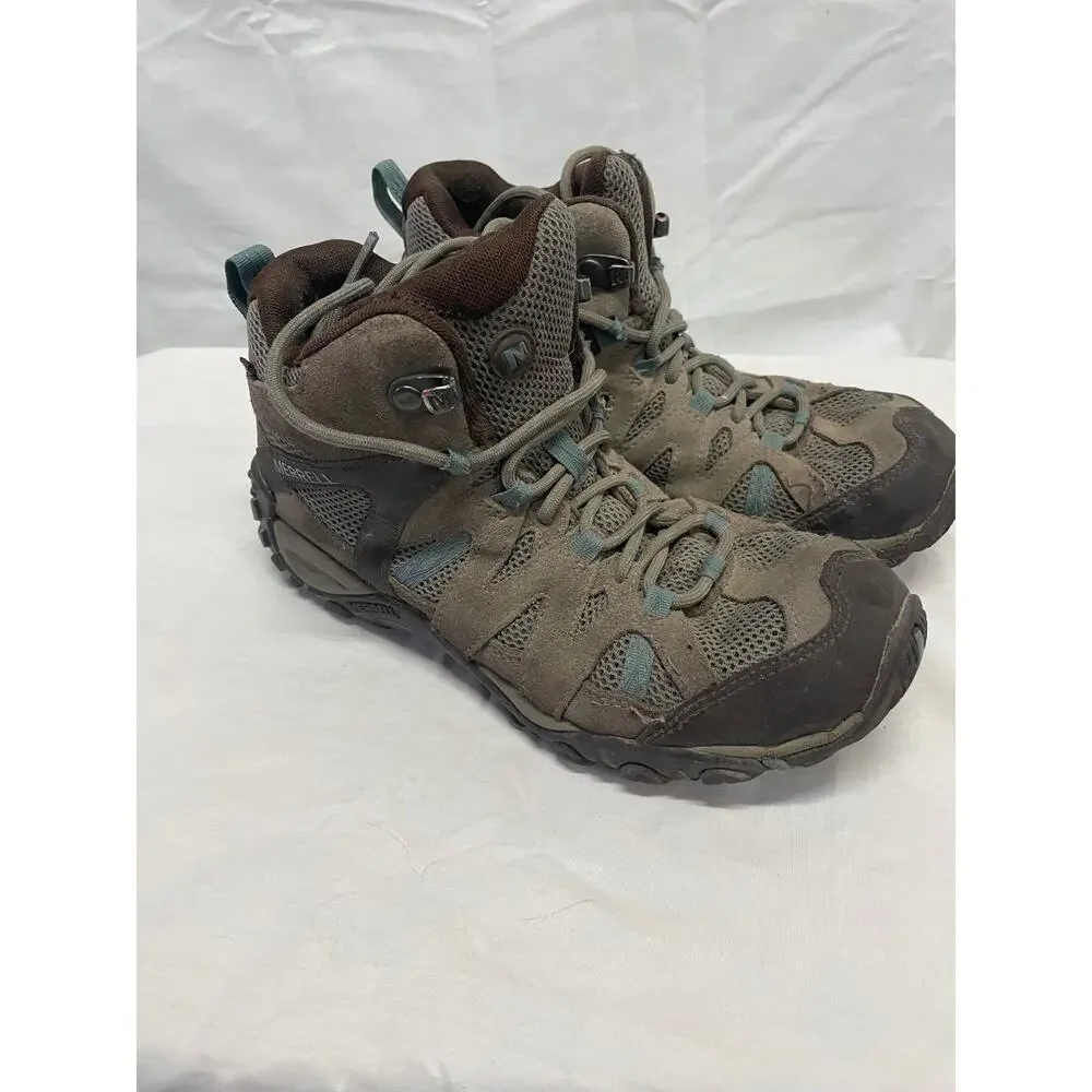 Merrell Women's Hiking Shoes Deverta 2 Mid Waterproof Size 6 - Pre Owned